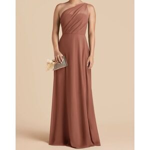 Birdy Grey KIRA DRESS CHIFFON Desert Rose NEW NWT BRIDESMAID WEDDING PROM XS